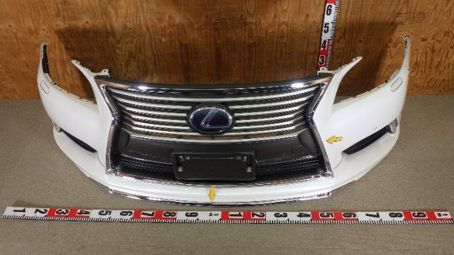 JDM 2013 LEXUS LS460 LS600 Modelista STOßSTANGE VORNE WEISS mit GITTERNEBEL OEM1